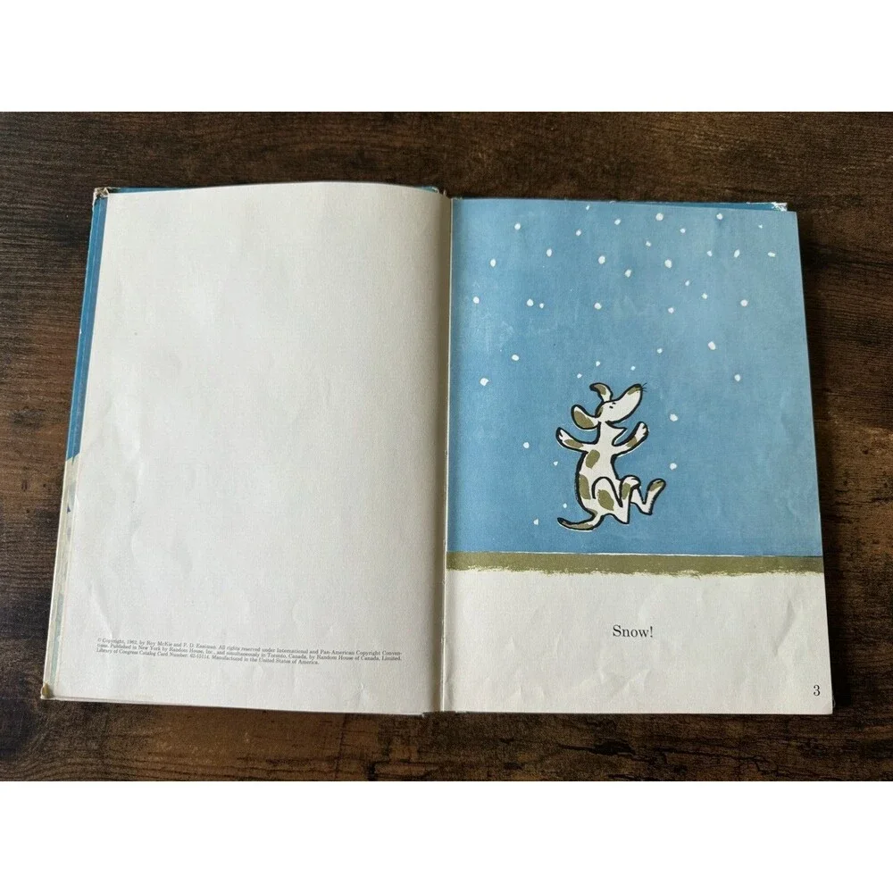 Vintage Snow Hardcover by Roy McKie PD Eastman 1962 Book Club Edition Dr. Seuss